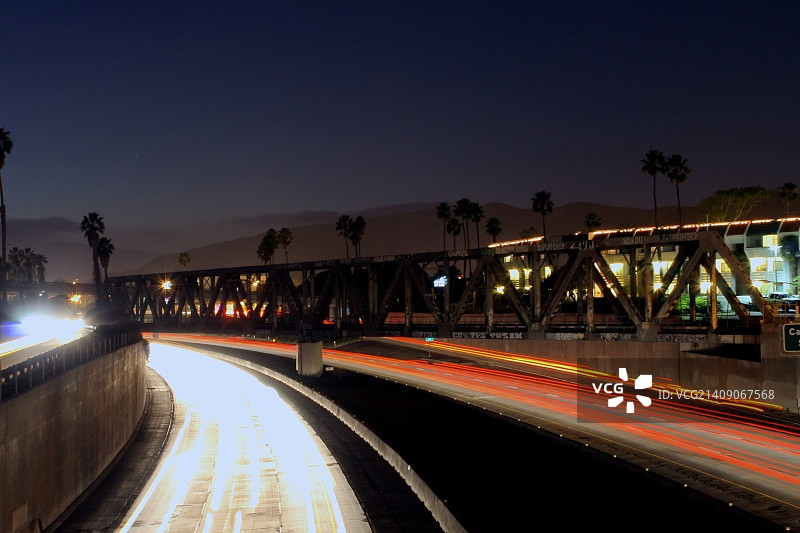 101号高速公路NB Ventura CA图片素材