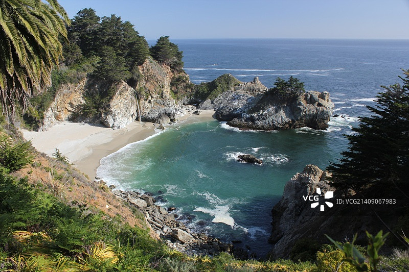 麦克维瀑布，茱莉亚·菲佛·伯恩斯州立公园图片素材