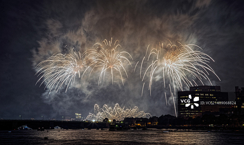 波士顿烟花图片素材