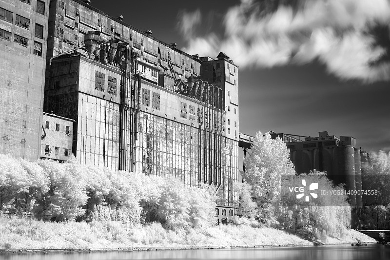 5号筒仓（红外线）图片素材