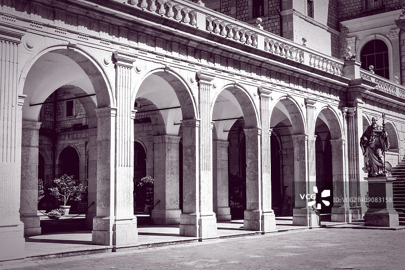 蒙特卡西诺修道院回廊 2图片素材