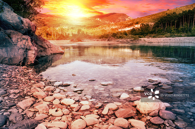 韦尔东河峡谷图片素材