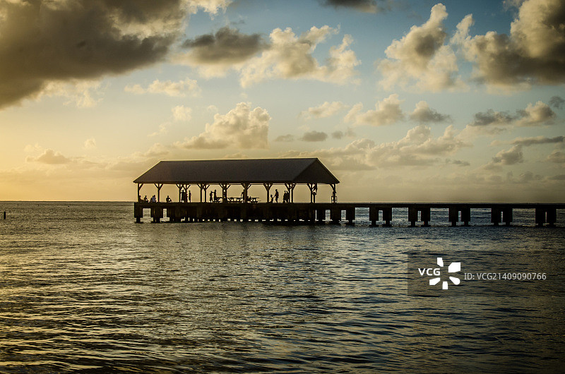 夏威夷码头图片素材