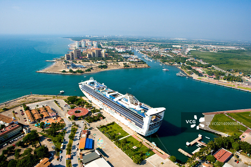 墨西哥巴亚尔塔港图片素材