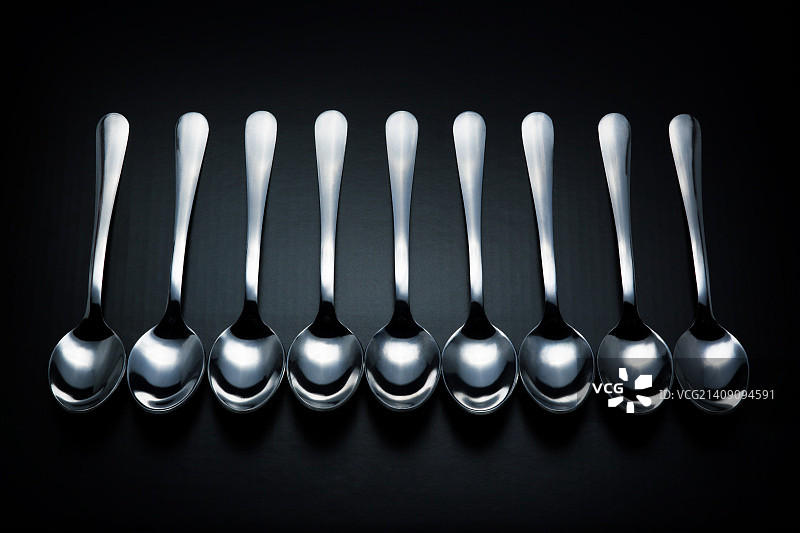 九把勺子图片素材