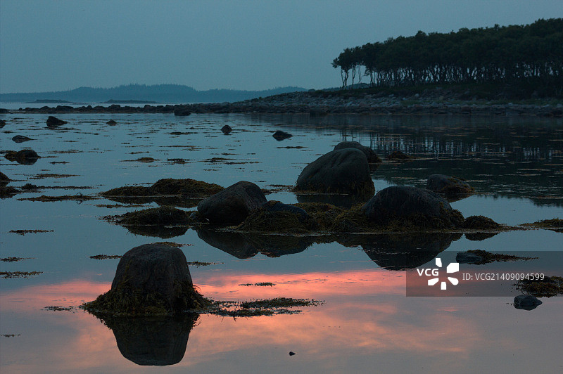 索洛夫基阴沉日落图片素材