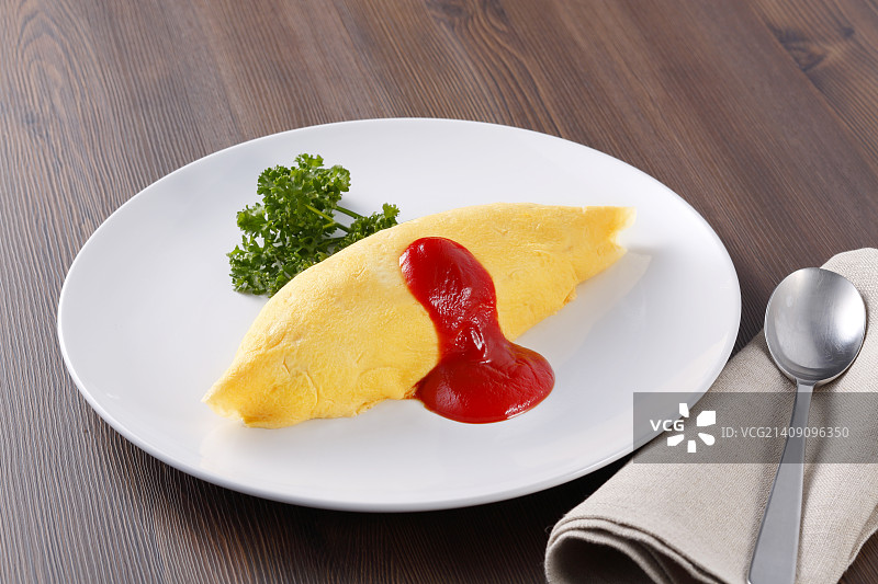 大米煎蛋卷图片素材