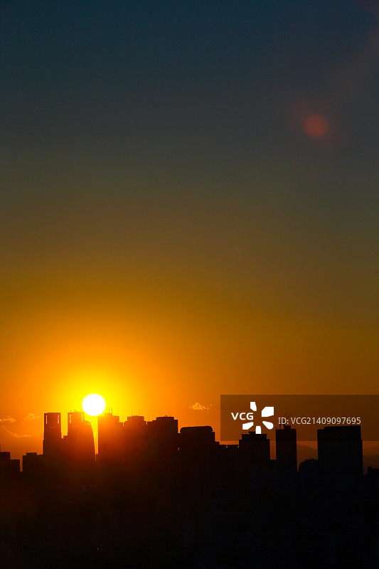 日本东京城市日落景色图片素材