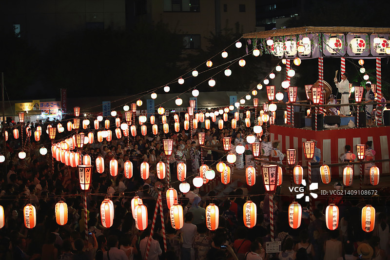 日式传统盂兰盆节图片素材