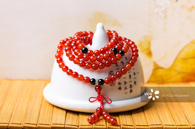 玛瑙水晶项链图片素材