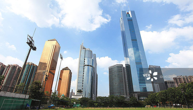 广州市中心建筑群图片素材