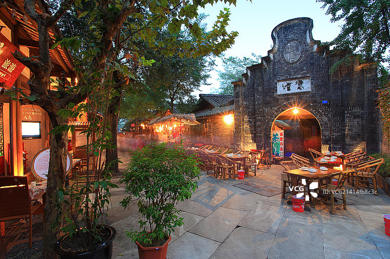 成都宽窄巷子图片素材