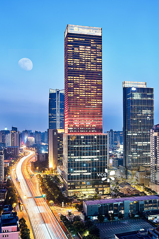 城市交通与繁华CBD图片素材