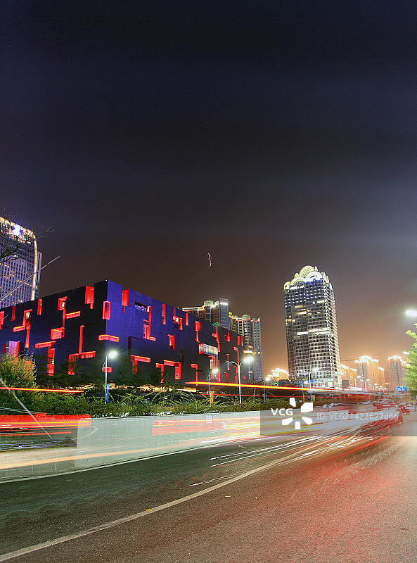 珠江新城夜景图片素材