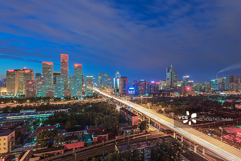 国贸桥夜景图片素材