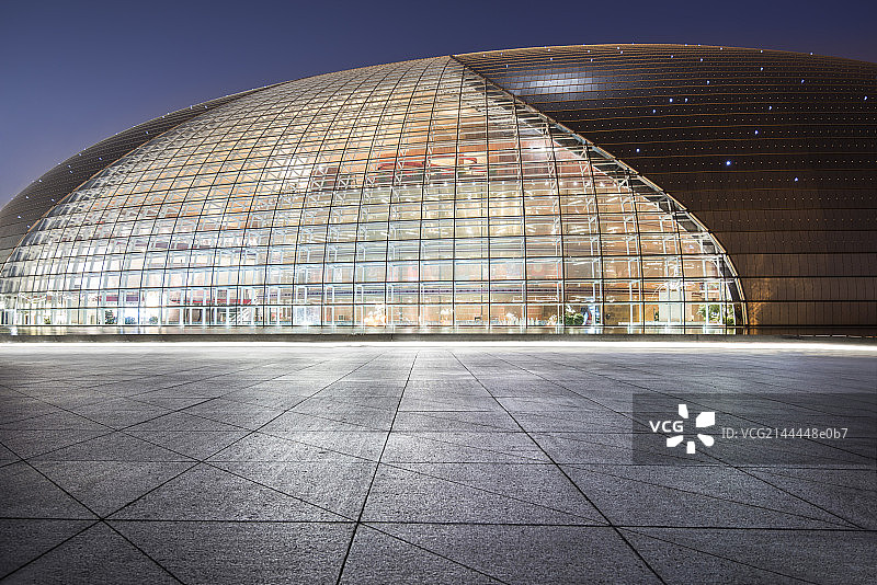 国家大剧院夜景图片素材