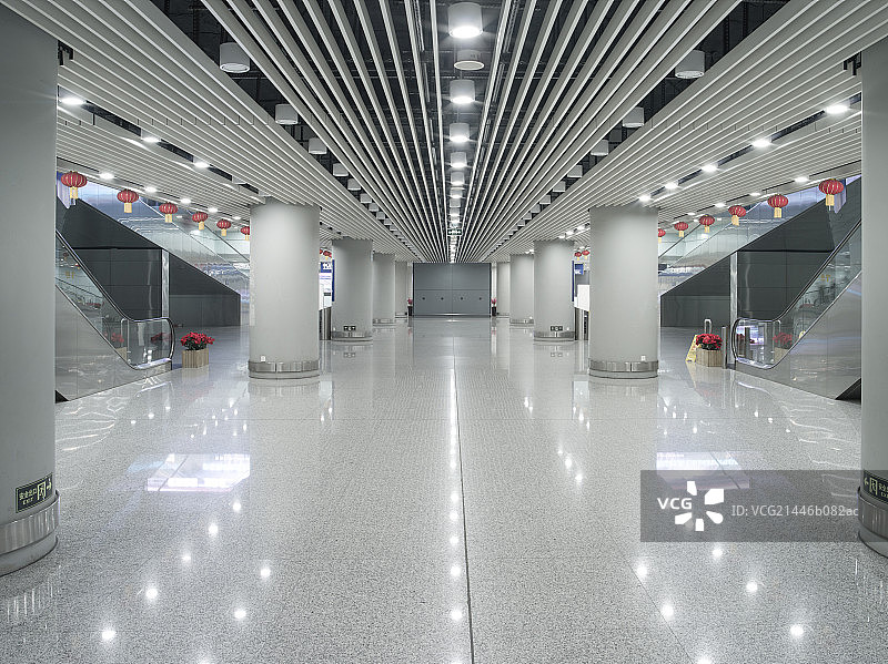首都机场T3航站楼出发大厅图片素材