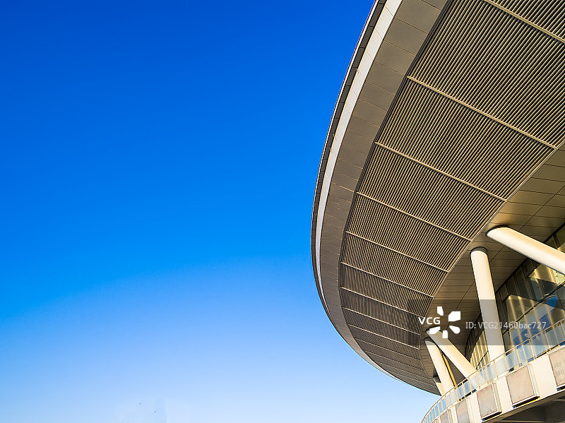 北京老山自行车馆建筑外观局部图片素材