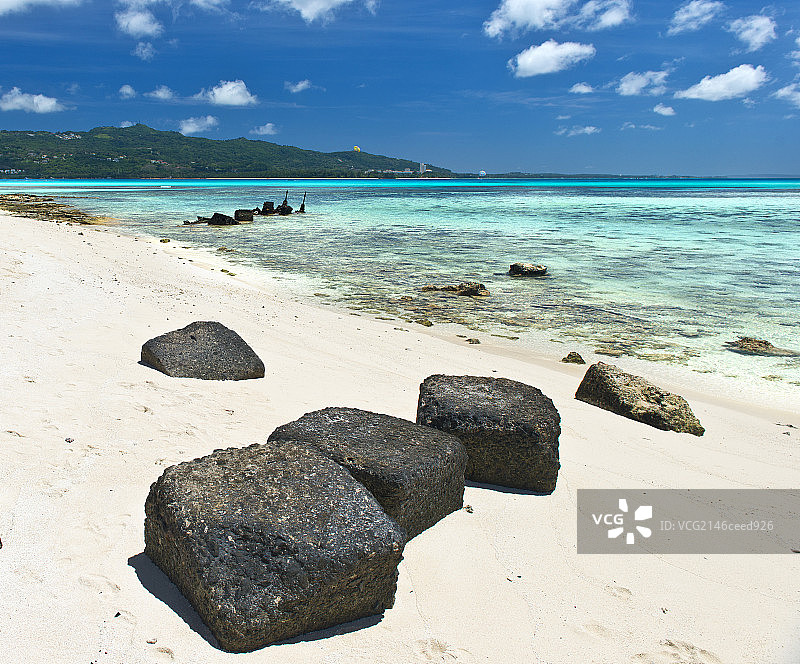 塞班军舰岛硫磺岛战役遗迹图片素材