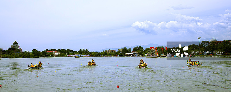 端午节龙舟划船比赛图片素材