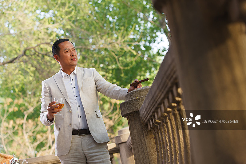 高雅的东方商务男人图片素材