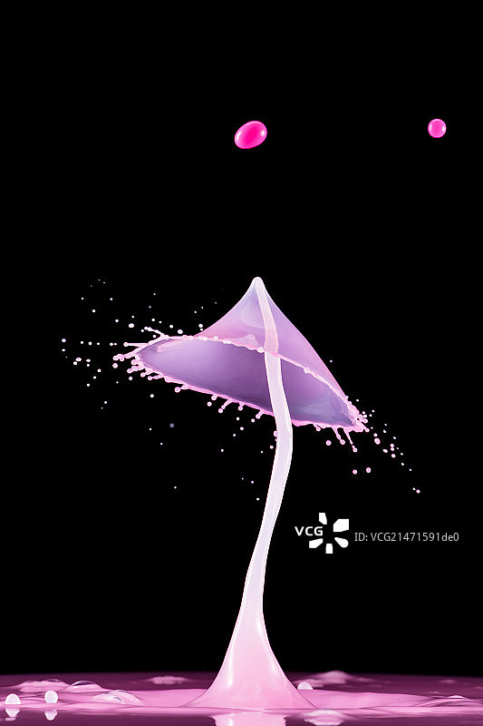 水滴碰撞图片素材