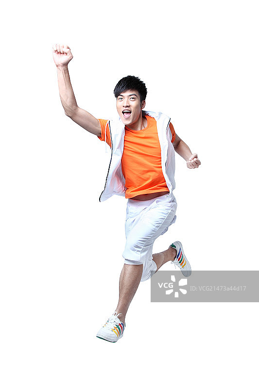 奔跑的年轻人图片素材