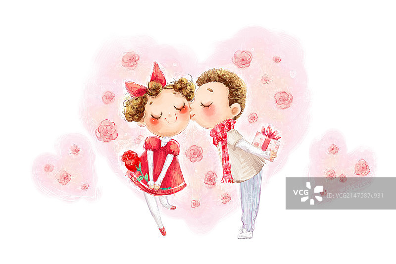 情侣过情人节图片素材