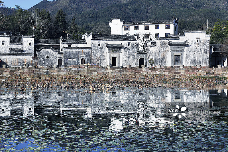 东方建筑经典-徽州民居徽派建筑-黄山市呈坎村图片素材