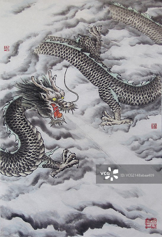 水墨龙系列图片素材