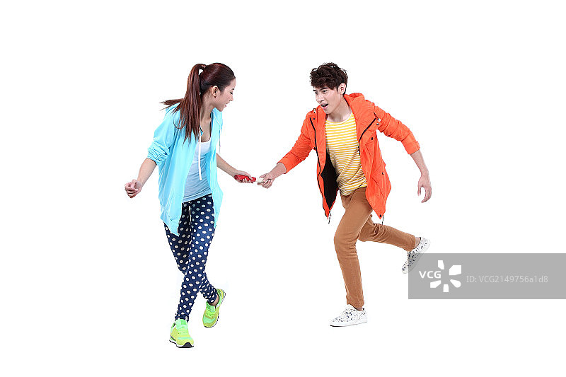 两个年轻的大学生图片素材