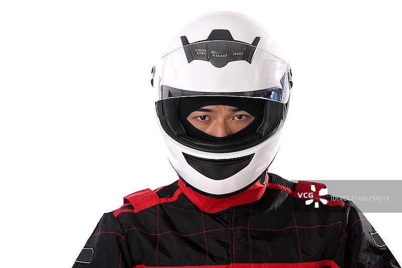 青年赛车手图片素材