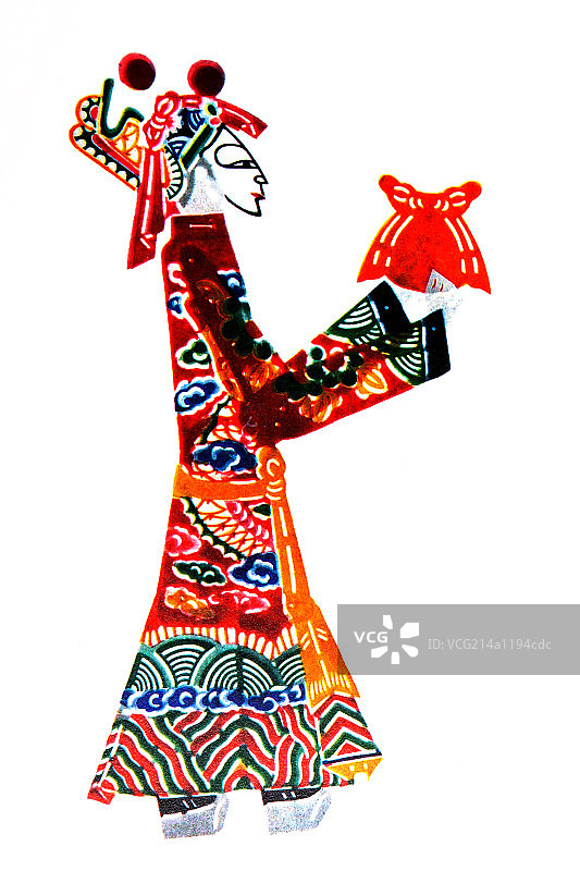 中国皮影艺术－关平图片素材