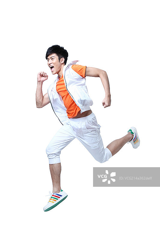 奔跑的年轻人图片素材