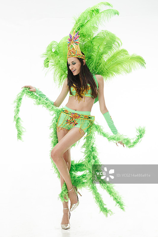 漂亮的桑巴舞者图片素材