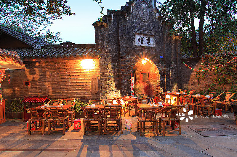 成都宽窄巷子图片素材