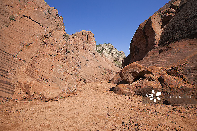 中国陕西靖边波浪谷图片素材