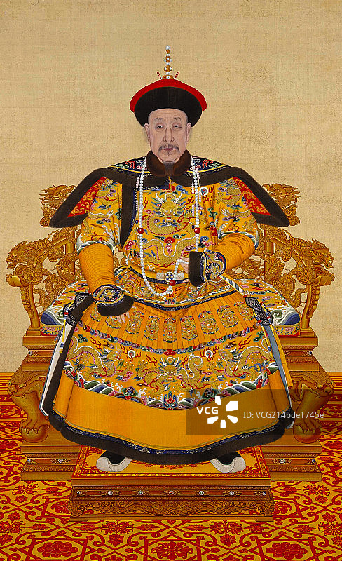 清高宗-乾隆皇帝画像图片素材