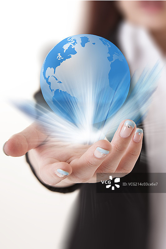 地球,人物手部,图片素材
