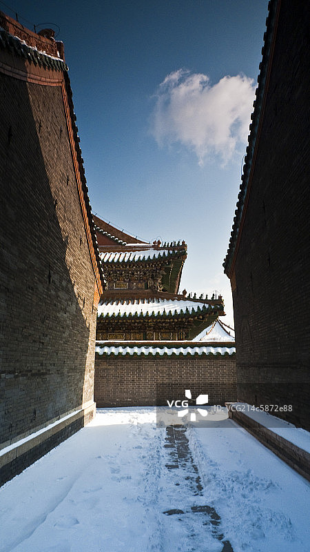 雪后沈阳故宫图片素材