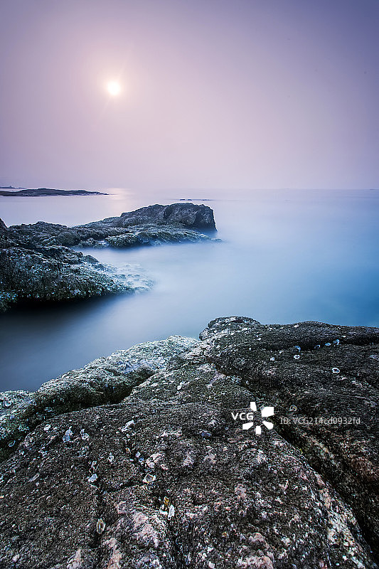 北戴河大海日出图片素材