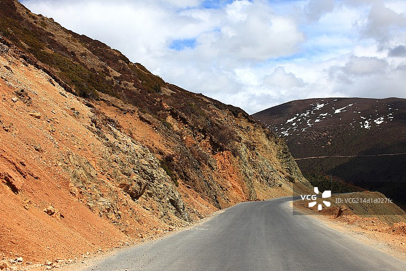 川藏线峡谷公路图片素材