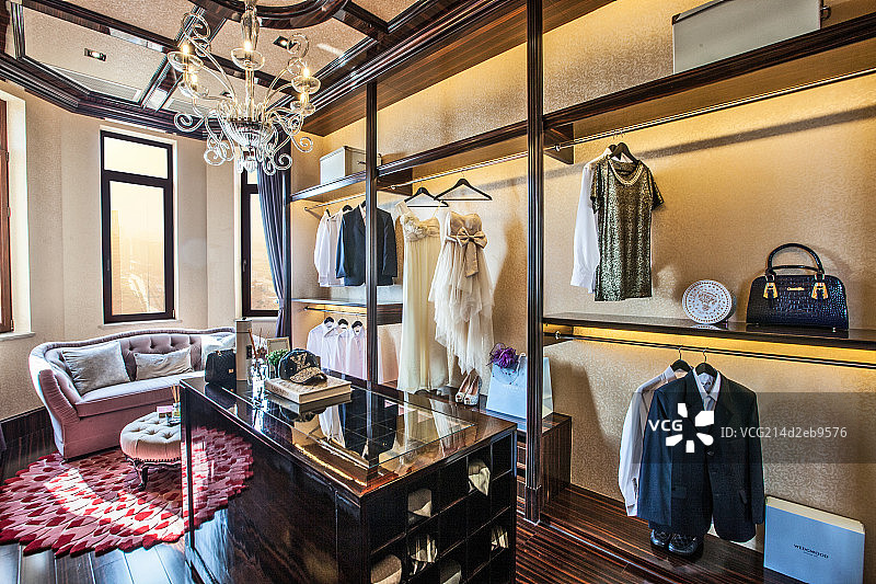 豪华衣橱间图片素材