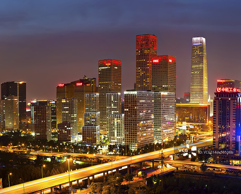 北京CBD右侧全景小图图片素材