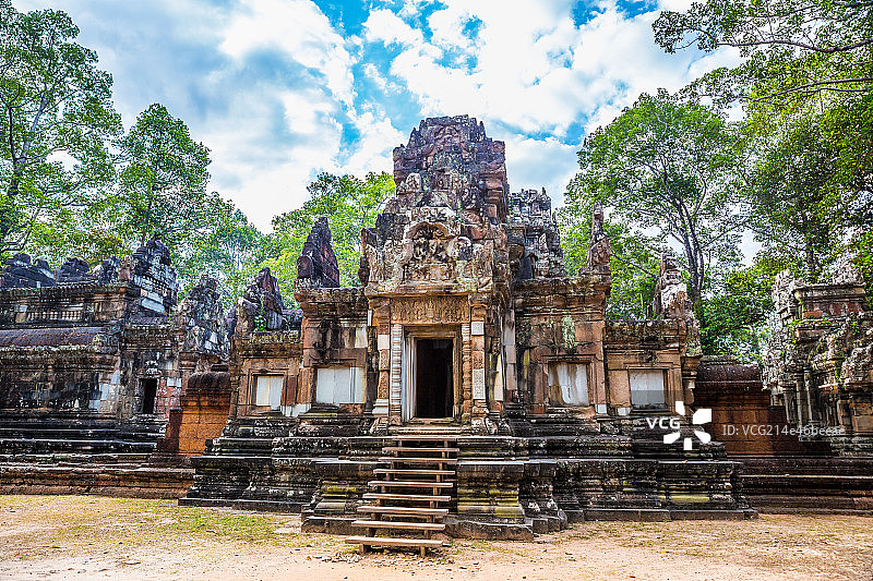 柬埔寨吴哥周萨神庙风光图片素材