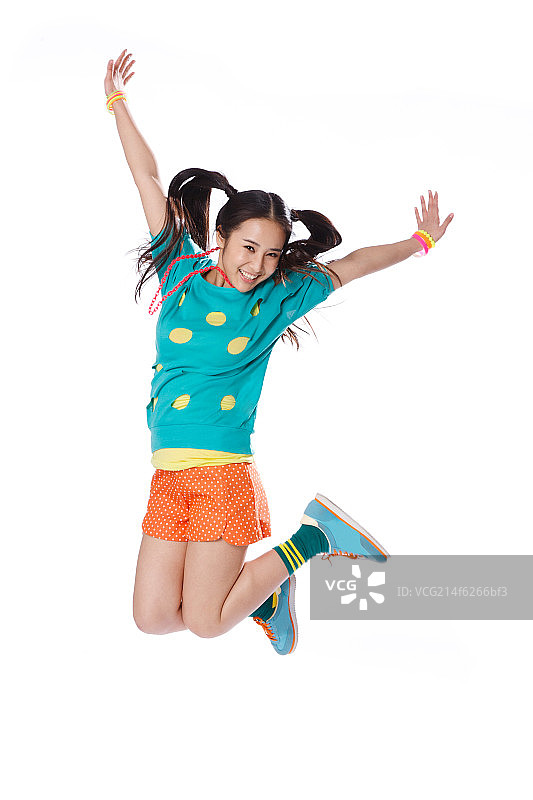 时尚活力的年轻女孩图片素材