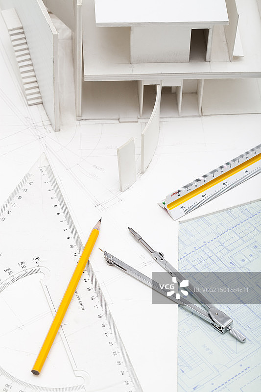 设计用品和房屋模型图片素材