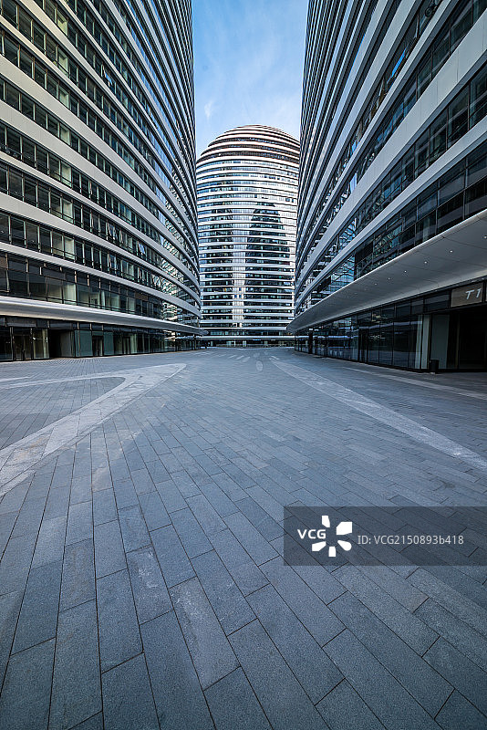 望京SOHO的地面图片素材