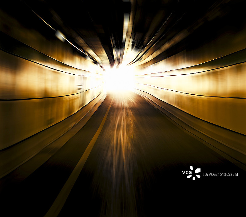 北京城市隧道运动模糊特效图片素材