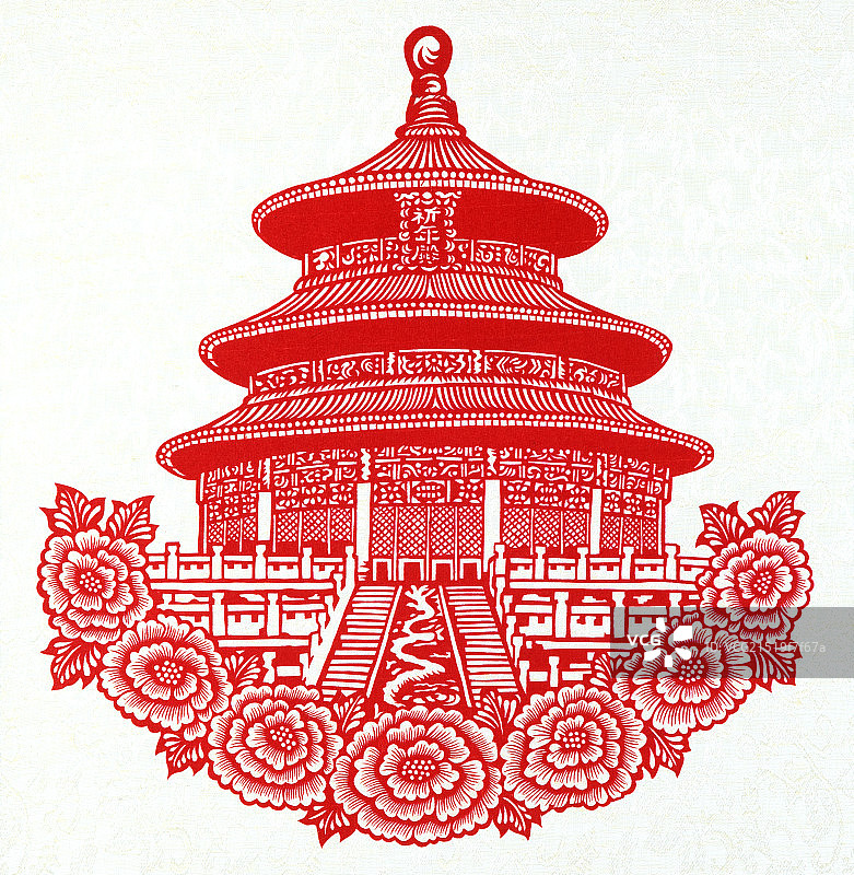 剪纸-天坛图片素材